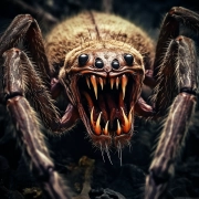 Dune spider from planet Arrakis which feeds on humans that have taken the spice.
