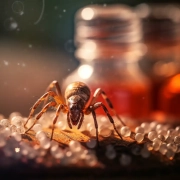 Spider on drugs and the impact a drug can have on an insect.